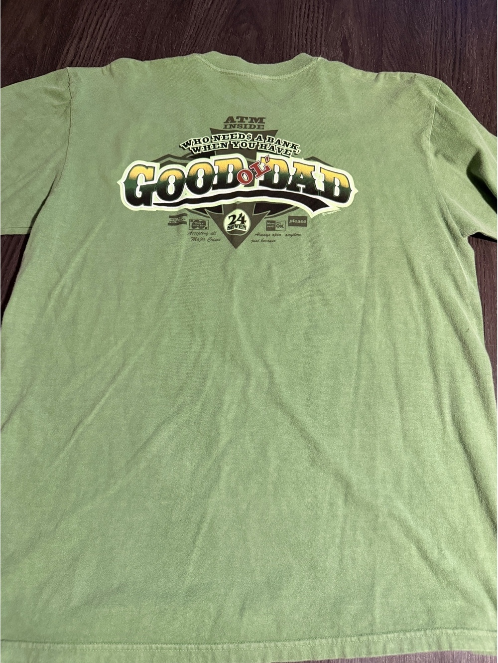 Crazy Shirts Hawaii Money Dyed Good Ol Dad Tee L